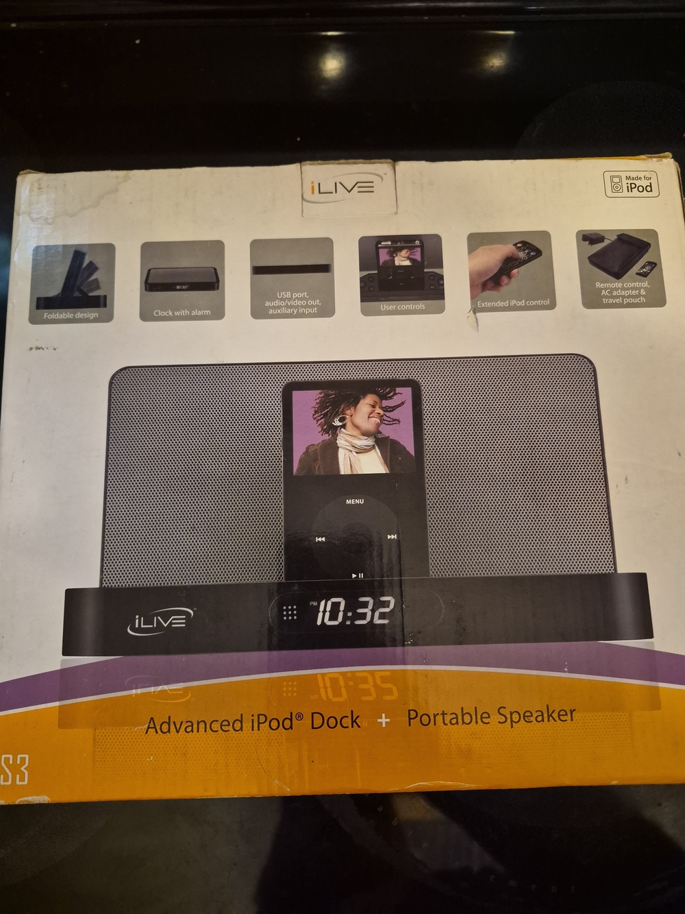 Advanced iPod Dock Portable Speaker - Black